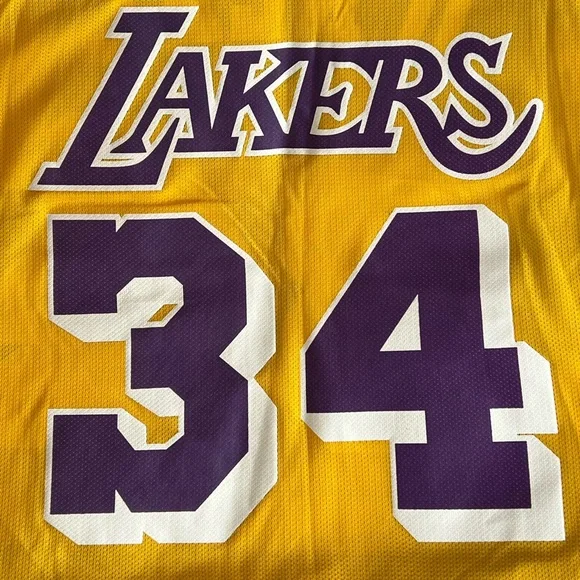 Champion LA Lakers O’Neal basketball jersey youth size L - Picture 3 of 6